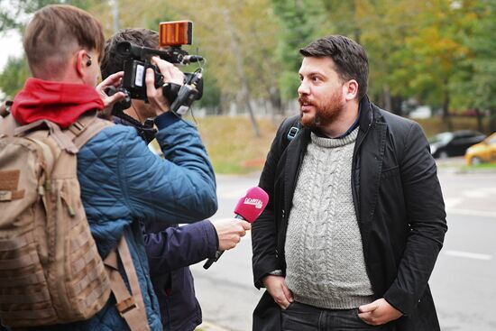 Hearing on an administrative case against Alexei Navalny in Simonovsky Court