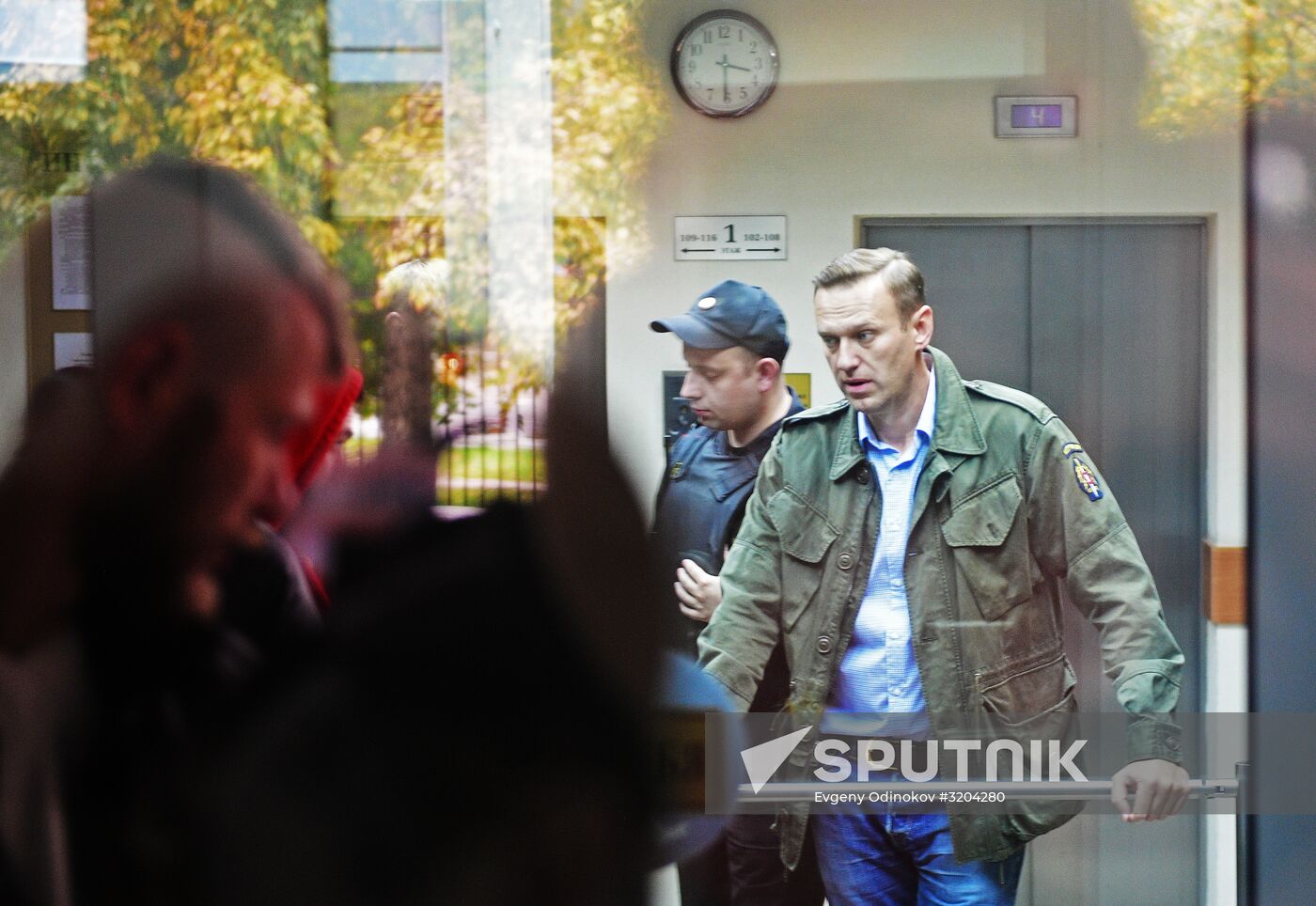 Hearing on an administrative case against Alexei Navalny in Simonovsky Court