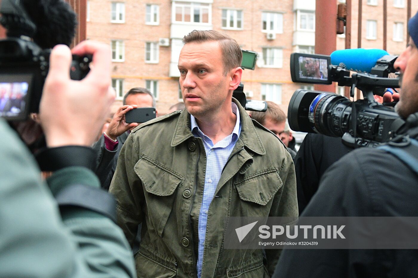 Hearing on an administrative case against Alexei Navalny in Simonovsky Court