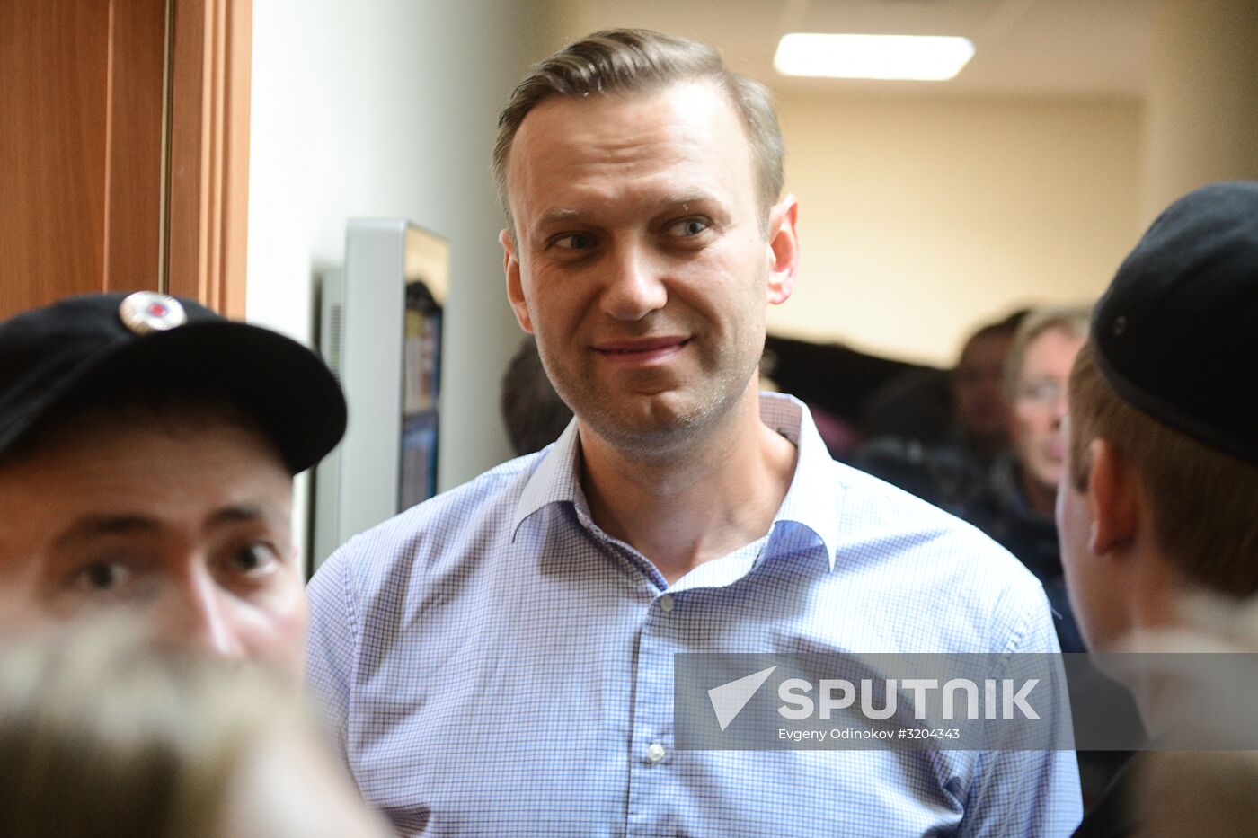 Hearing on an administrative case against Alexei Navalny in Simonovsky Court