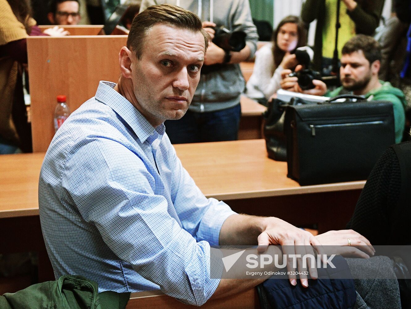 Hearing on an administrative case against Alexei Navalny in Simonovsky Court