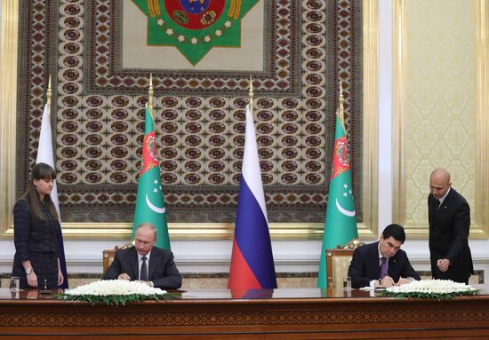 President Vladimir Putin's official visit to Turkmenistan