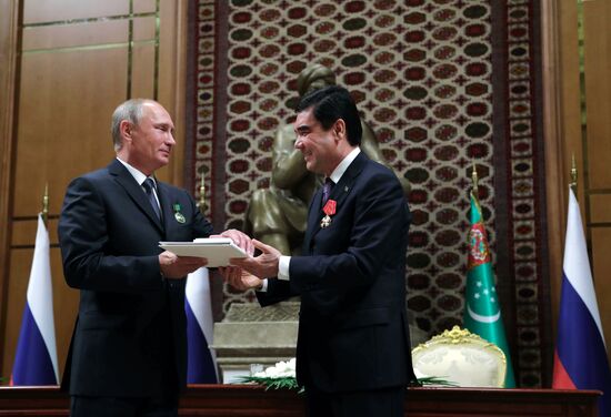 President Vladimir Putin's official visit to Turkmenistan
