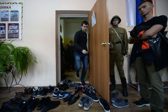 Autumn conscription in Yekaterinburg
