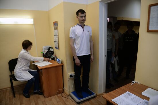 Autumn conscription in Yekaterinburg
