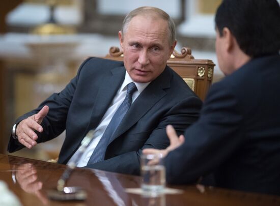 Russian President Vladimir Putin visits Turkmenistan