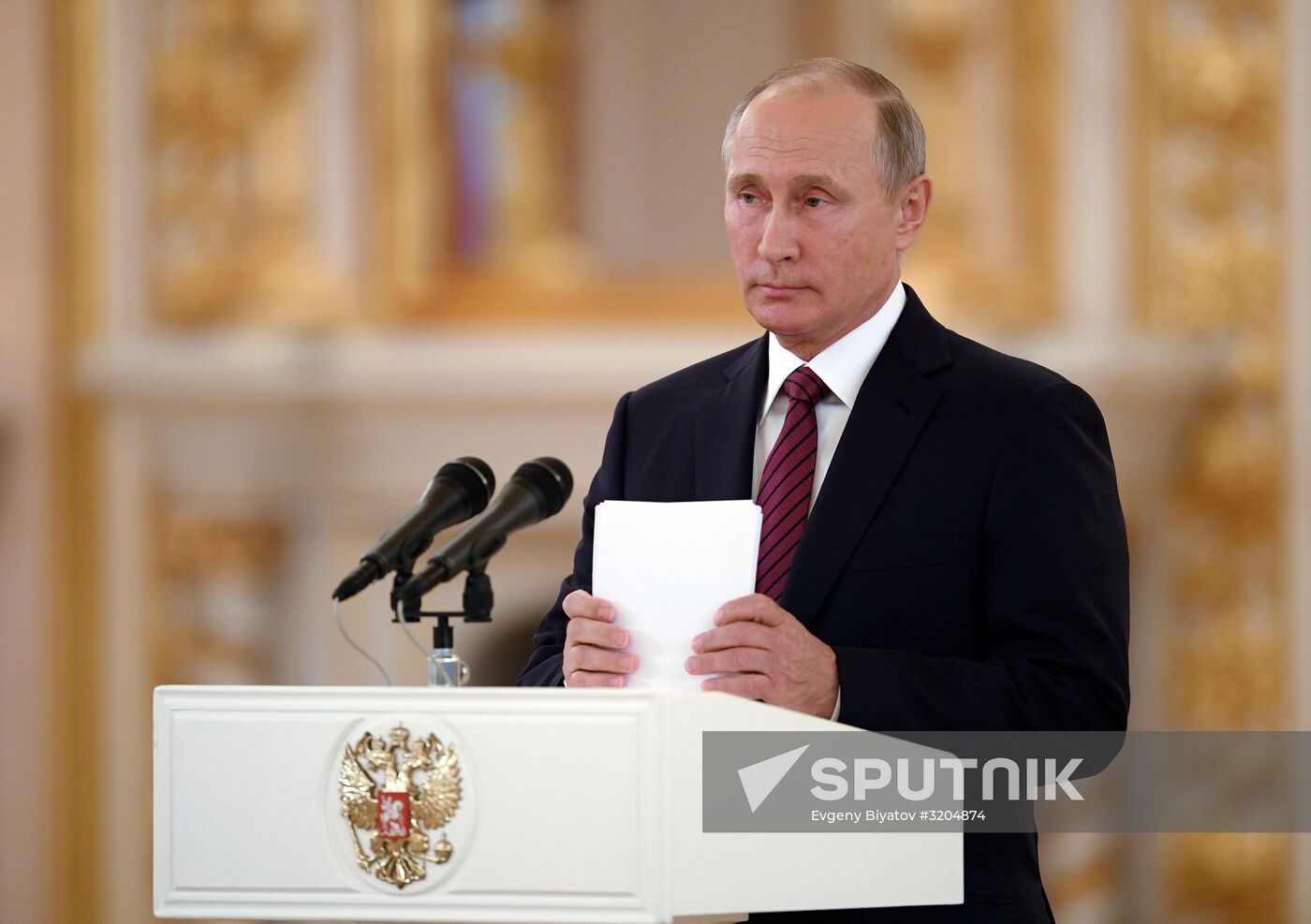 President Vladimir Putin receives credentials of 20 foreign ambassadors