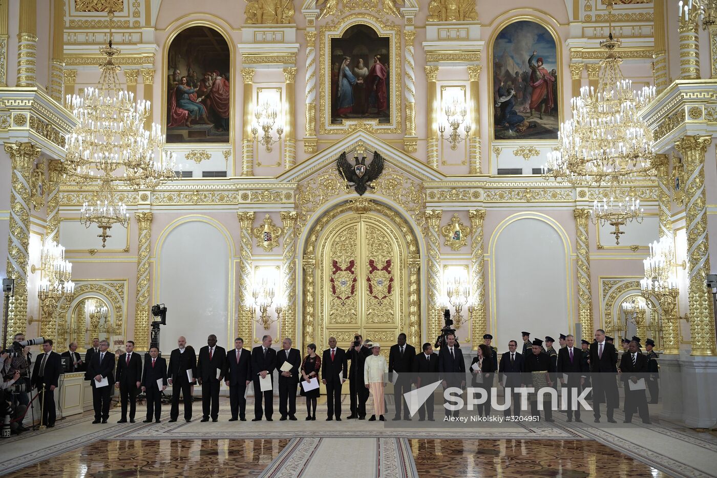 President Vladimir Putin receives credentials of 20 foreign ambassadors