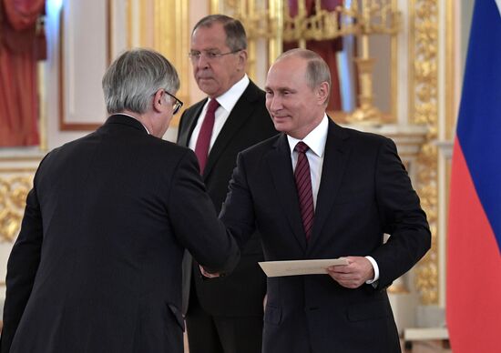 President Vladimir Putin receives credentials of 20 foreign ambassadors