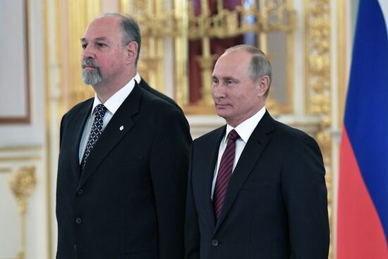 President Vladimir Putin receives credentials of 20 foreign ambassadors