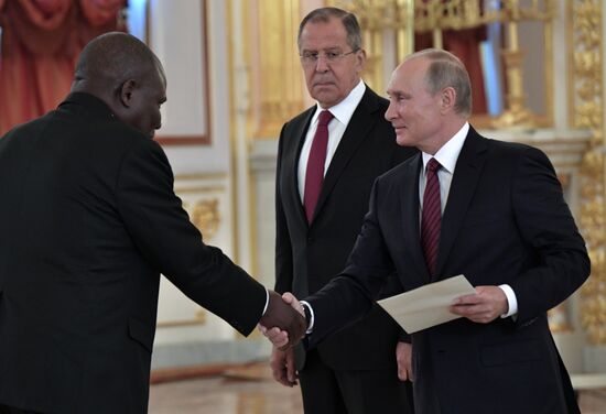 President Vladimir Putin receives credentials of 20 foreign ambassadors