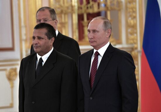 President Vladimir Putin receives credentials of 20 foreign ambassadors