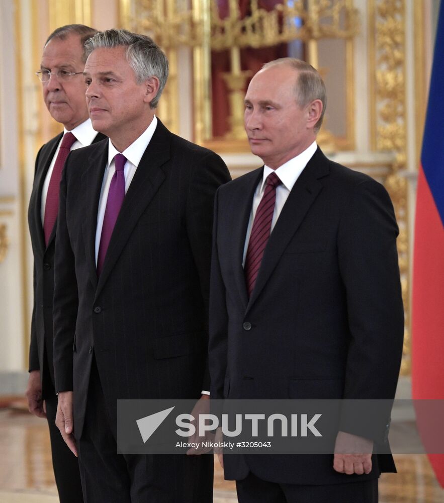 President Vladimir Putin receives credentials of 20 foreign ambassadors