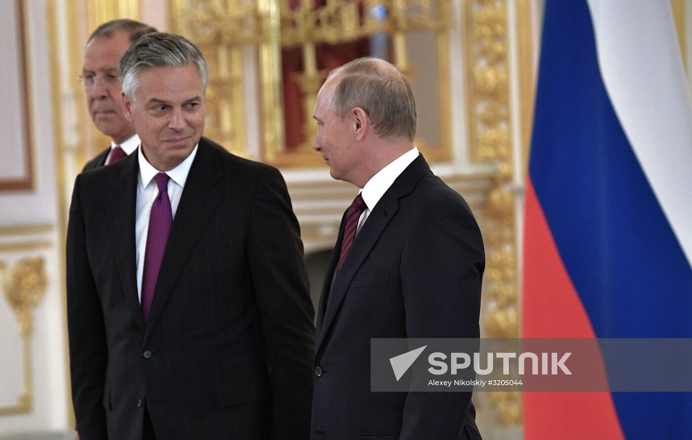 President Vladimir Putin receives credentials of 20 foreign ambassadors