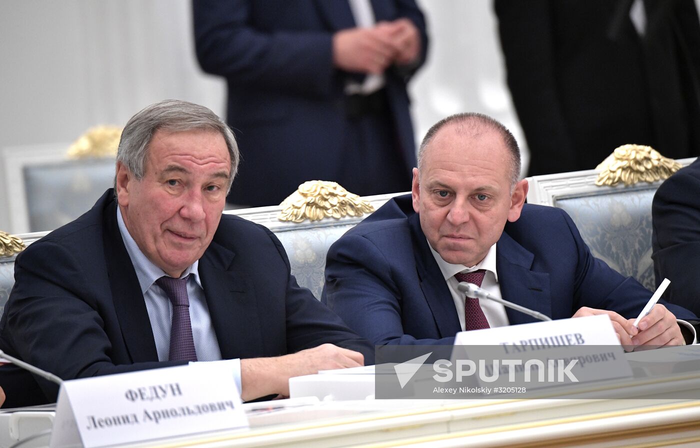 Russian President Vladimir Putin chairs meeting of Presidential Council for Development of Physical Culture and Sport