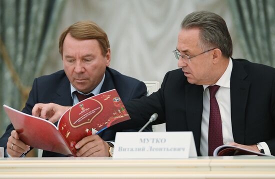 Russian President Vladimir Putin chairs meeting of Presidential Council for Development of Physical Culture and Sport