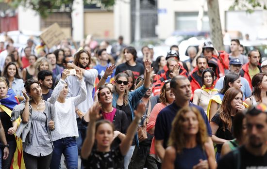 General strike in Barcelona in support of Catalan independence referendum