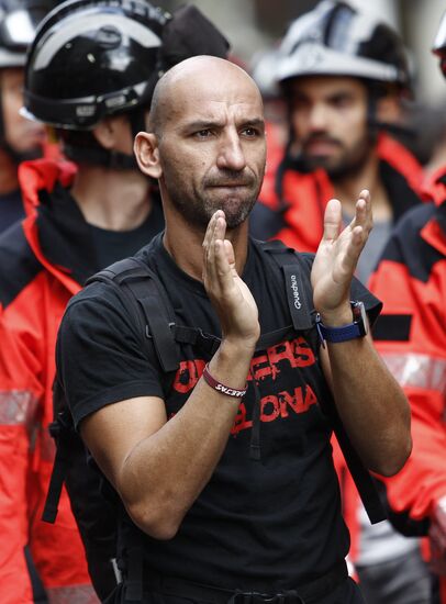 General strike in Barcelona in support of Catalan independence referendum