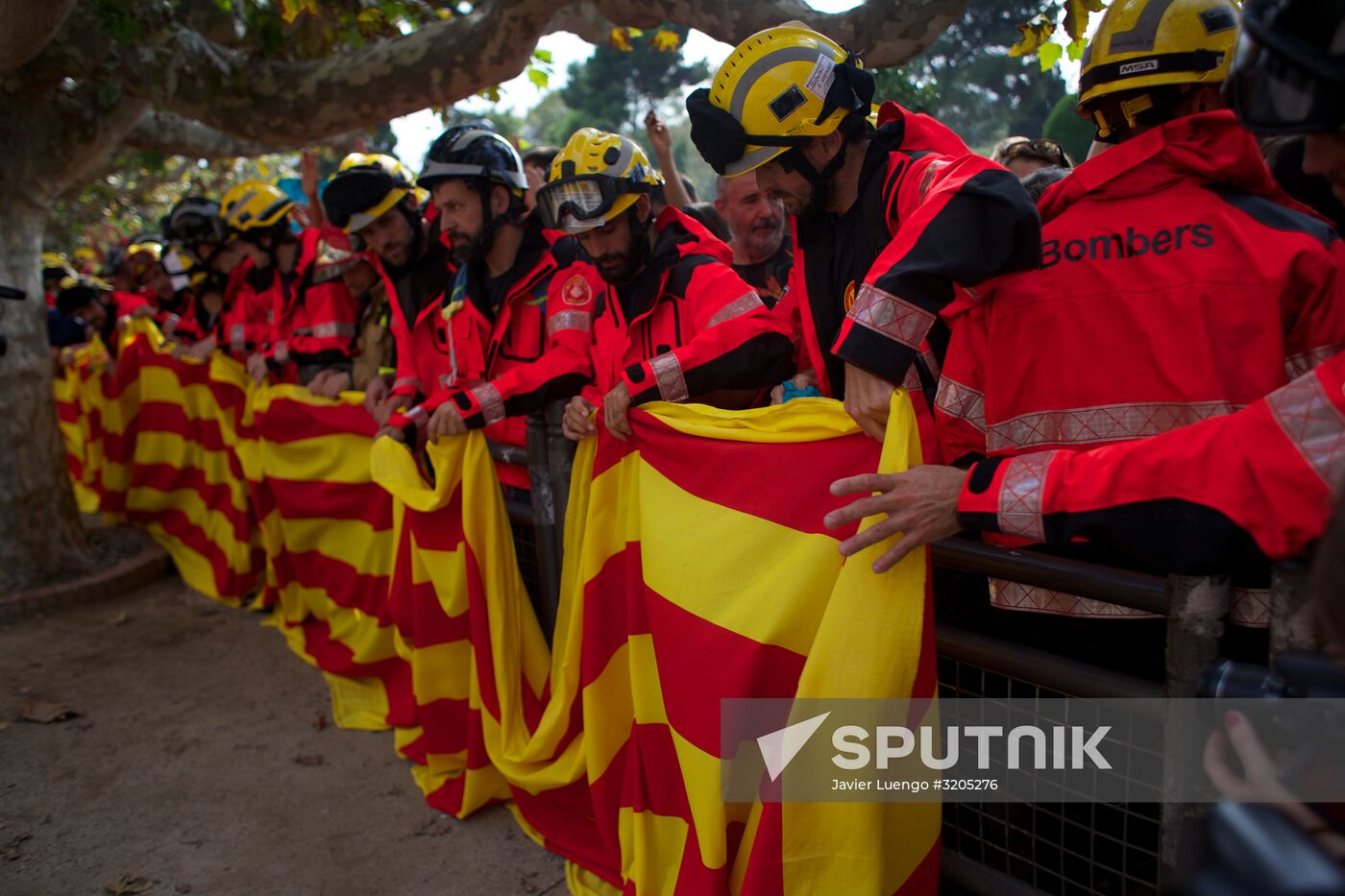 General strike in Barcelona in support of Catalan independence referendum