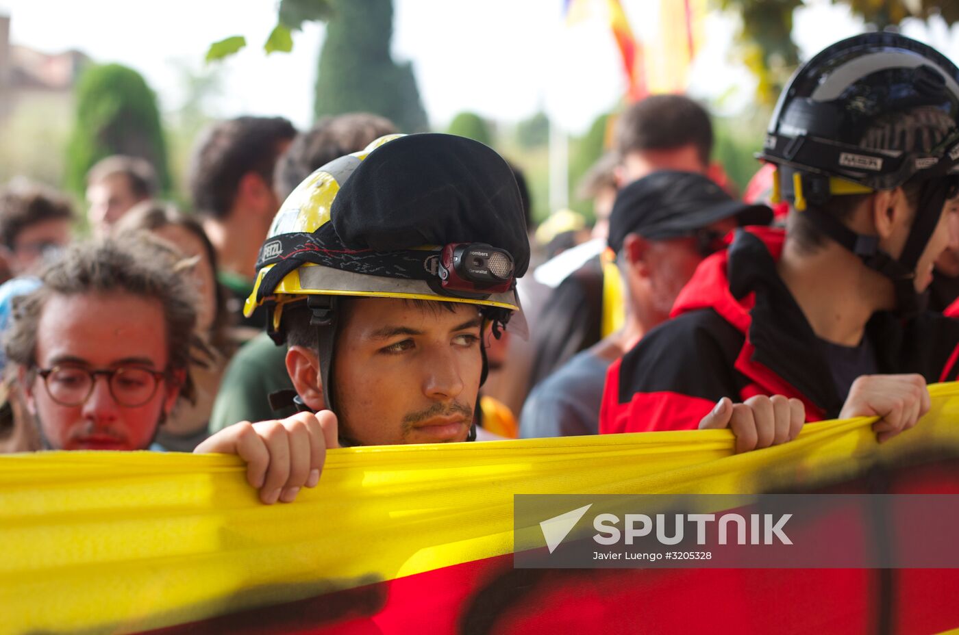 General strike in Barcelona in support of Catalan independence referendum