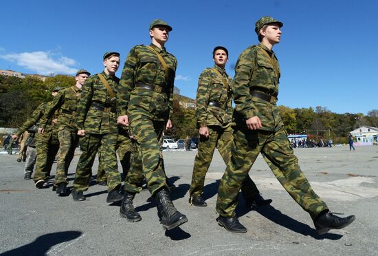 Conscript Day in Vladivostok