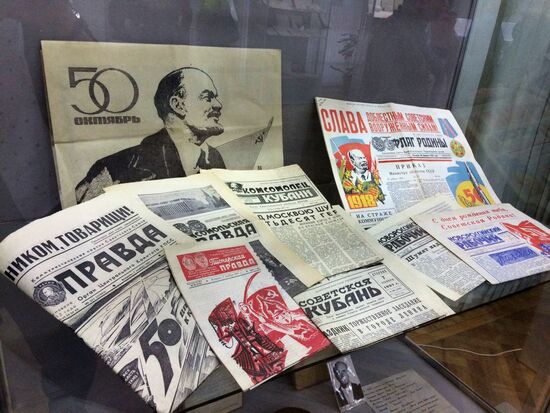 Time Capsule letters on display in Novorossiysk