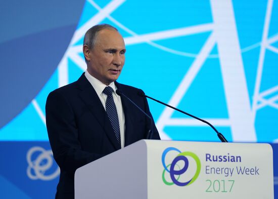 President Vladimir Putin attends Russian Energy Week