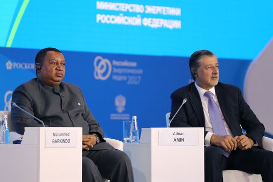 President Vladimir Putin attends Russian Energy Week International Forum