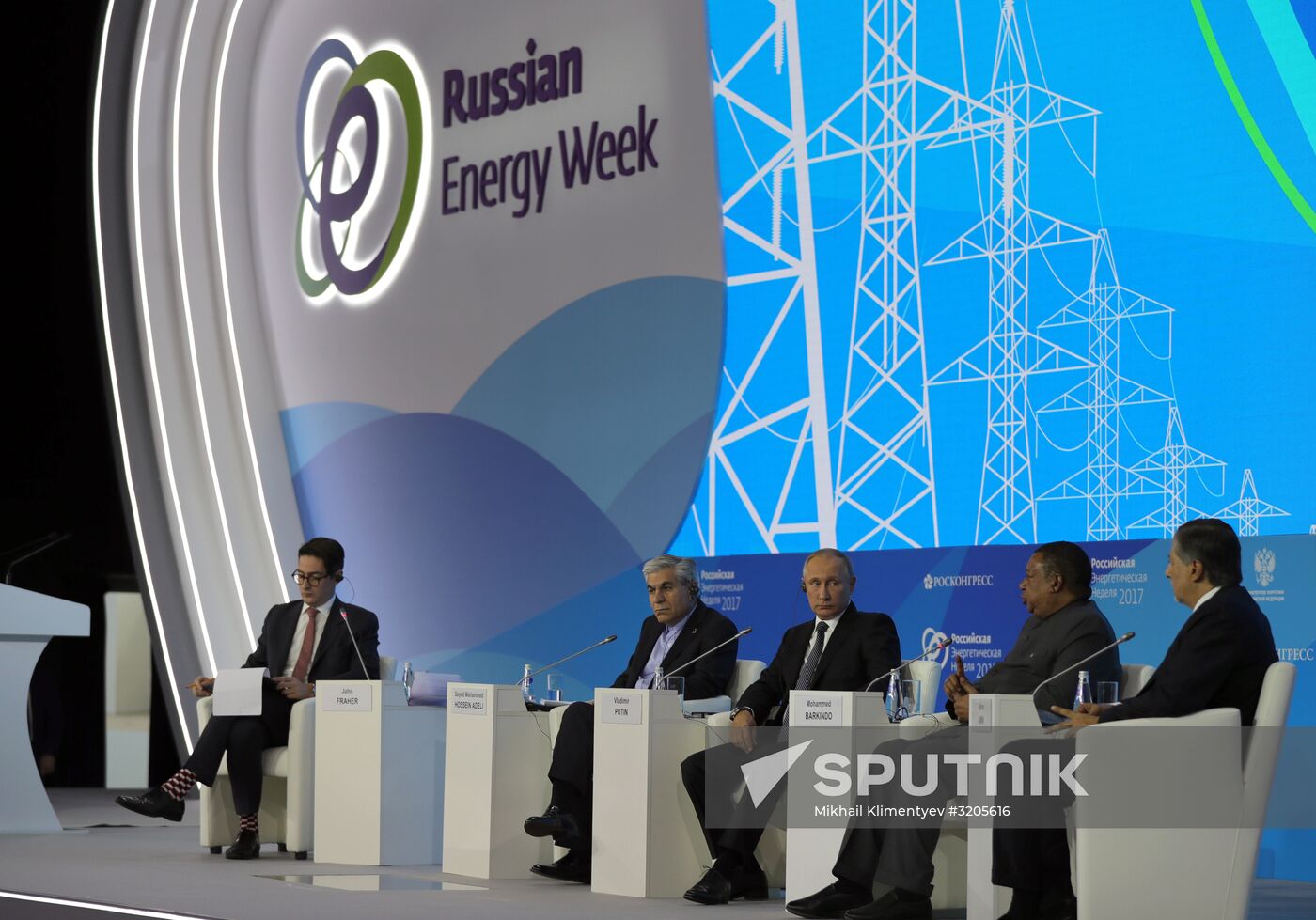 President Vladimir Putin attends Russian Energy Week International Forum