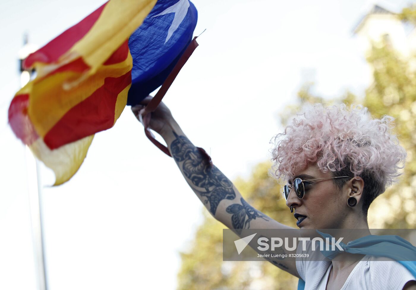 General strike in Barcelona in support of Catalan independence referendum