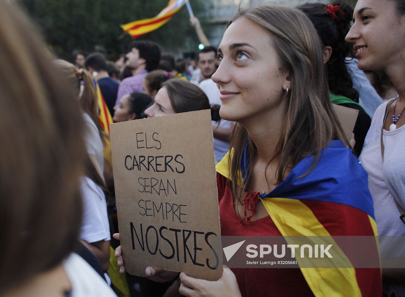General strike in Barcelona in support of Catalan independence referendum