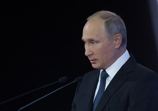 President Vladimir Putin attends Russian Energy Week