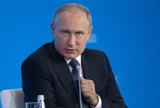 President Vladimir Putin attends Russian Energy Week