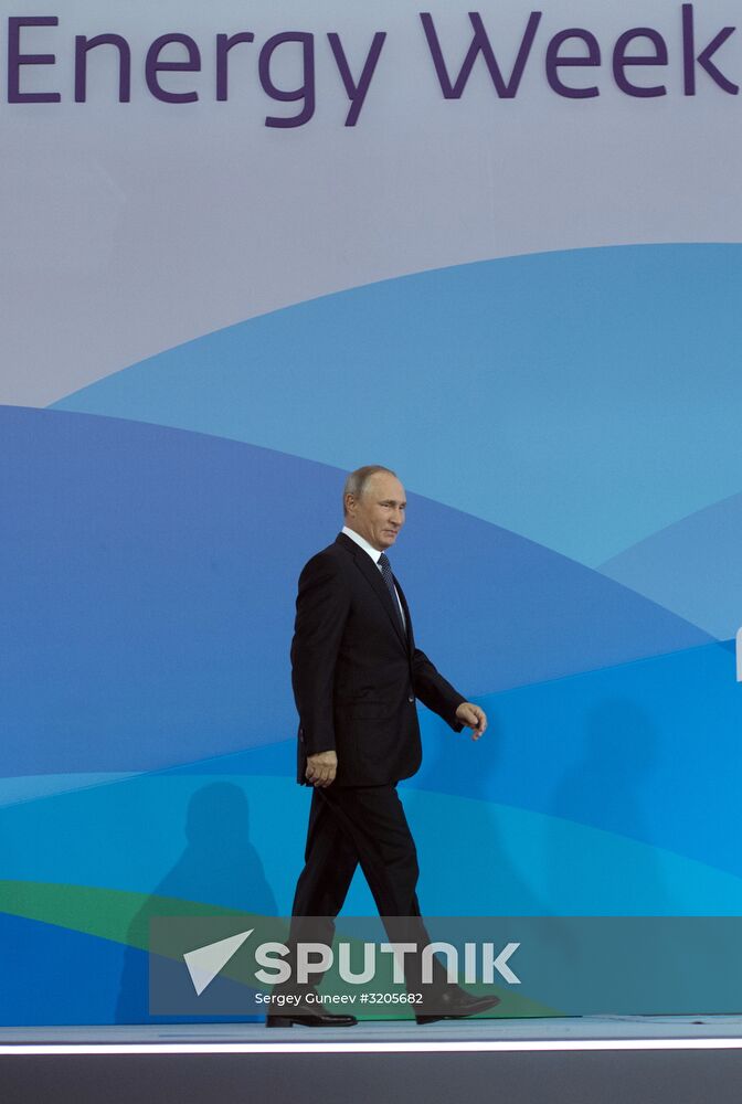 President Vladimir Putin attends Russian Energy Week