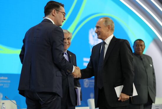 President Vladimir Putin attends Russian Energy Week