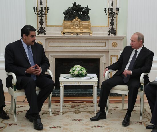 President Vladimir Putin meets with President of Venezuela Nicolas Maduro