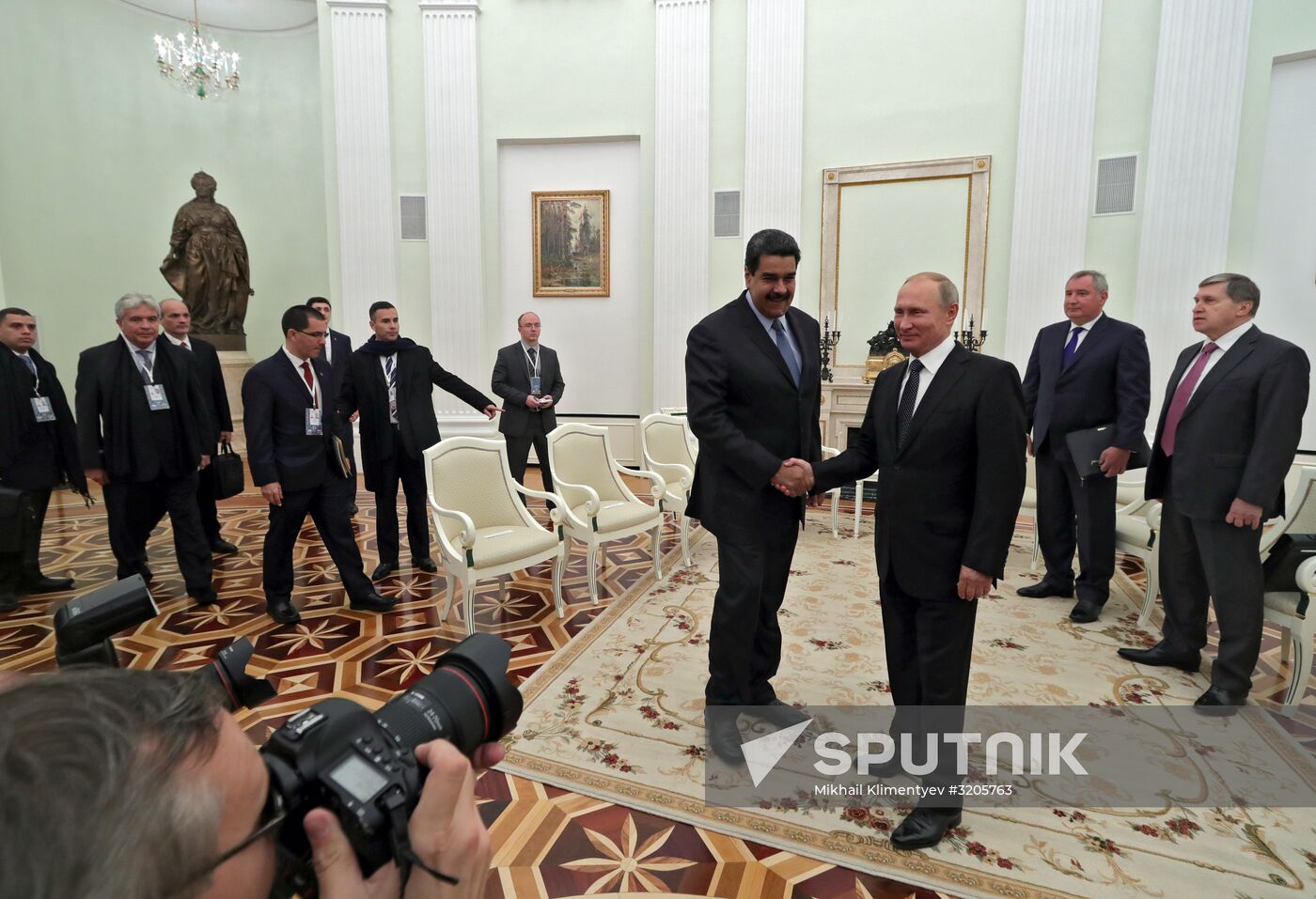President Vladimir Putin meets with President of Venezuela Nicolas Maduro