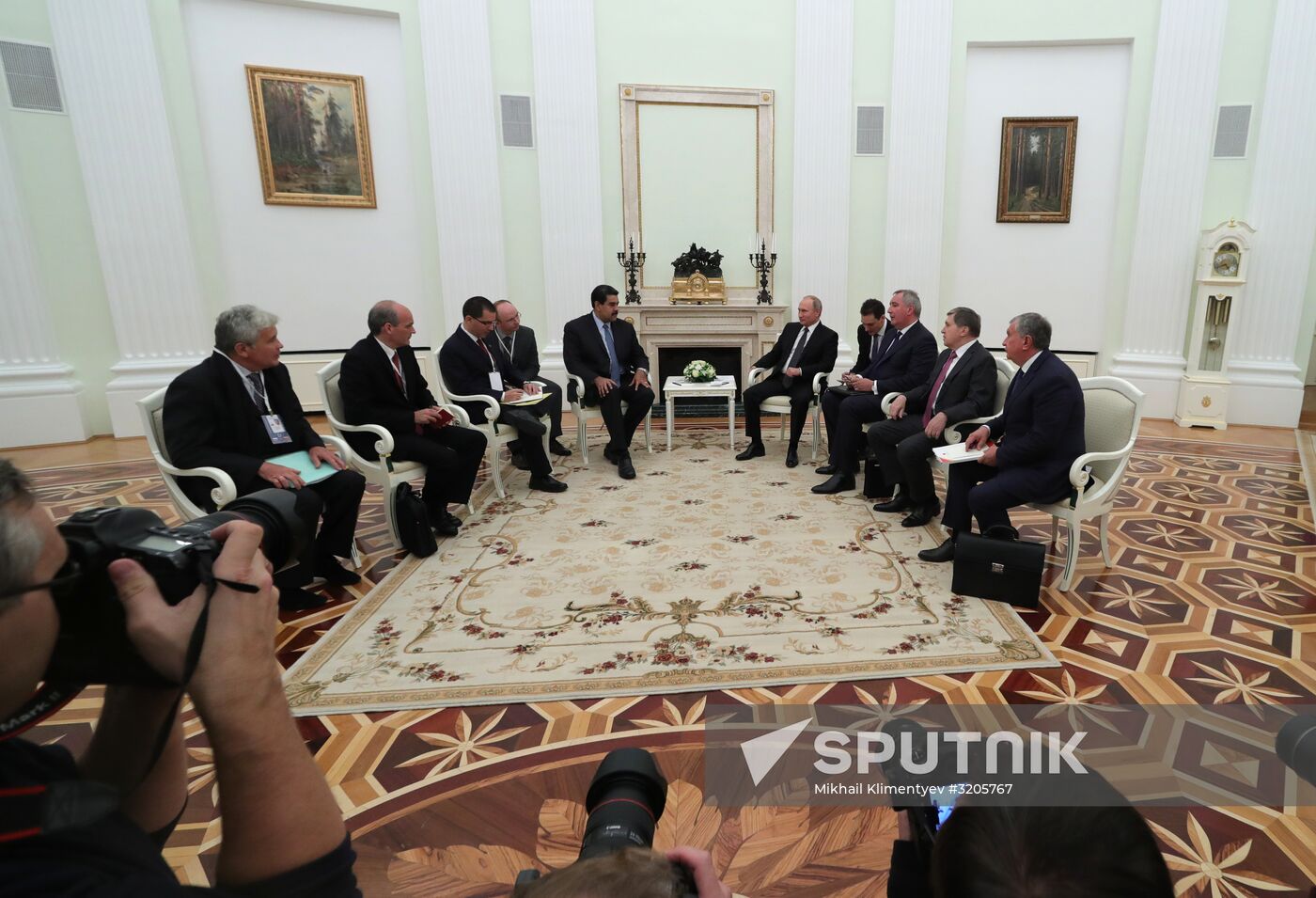 President Vladimir Putin meets with President of Venezuela Nicolas Maduro