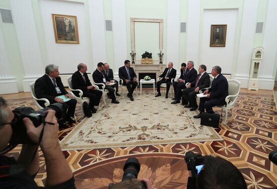 President Vladimir Putin meets with President of Venezuela Nicolas Maduro