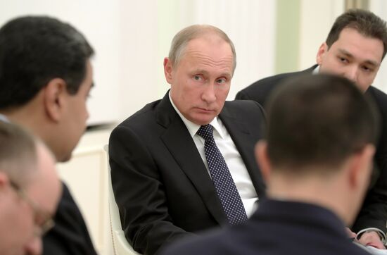 President Vladimir Putin meets with President of Venezuela Nicolas Maduro