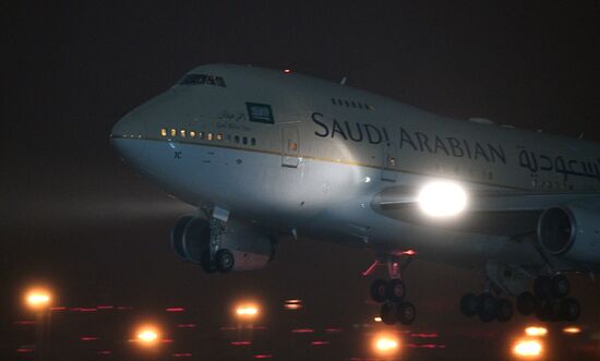King of Saudi Arabia Salman bin Abdulaziz Al Saud arrives in Moscow