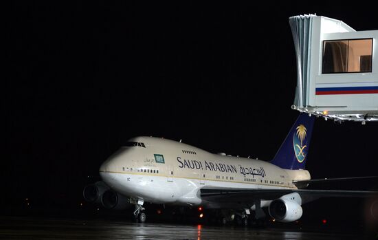 King of Saudi Arabia Salman bin Abdulaziz Al Saud arrives in Moscow