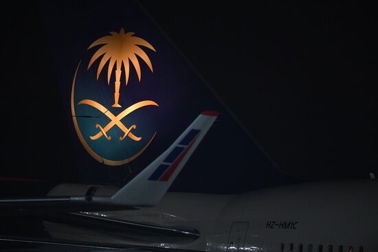 King of Saudi Arabia Salman bin Abdulaziz Al Saud arrives in Moscow