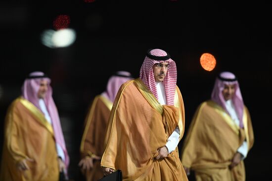 King of Saudi Arabia Salman bin Abdulaziz Al Saud arrives in Moscow