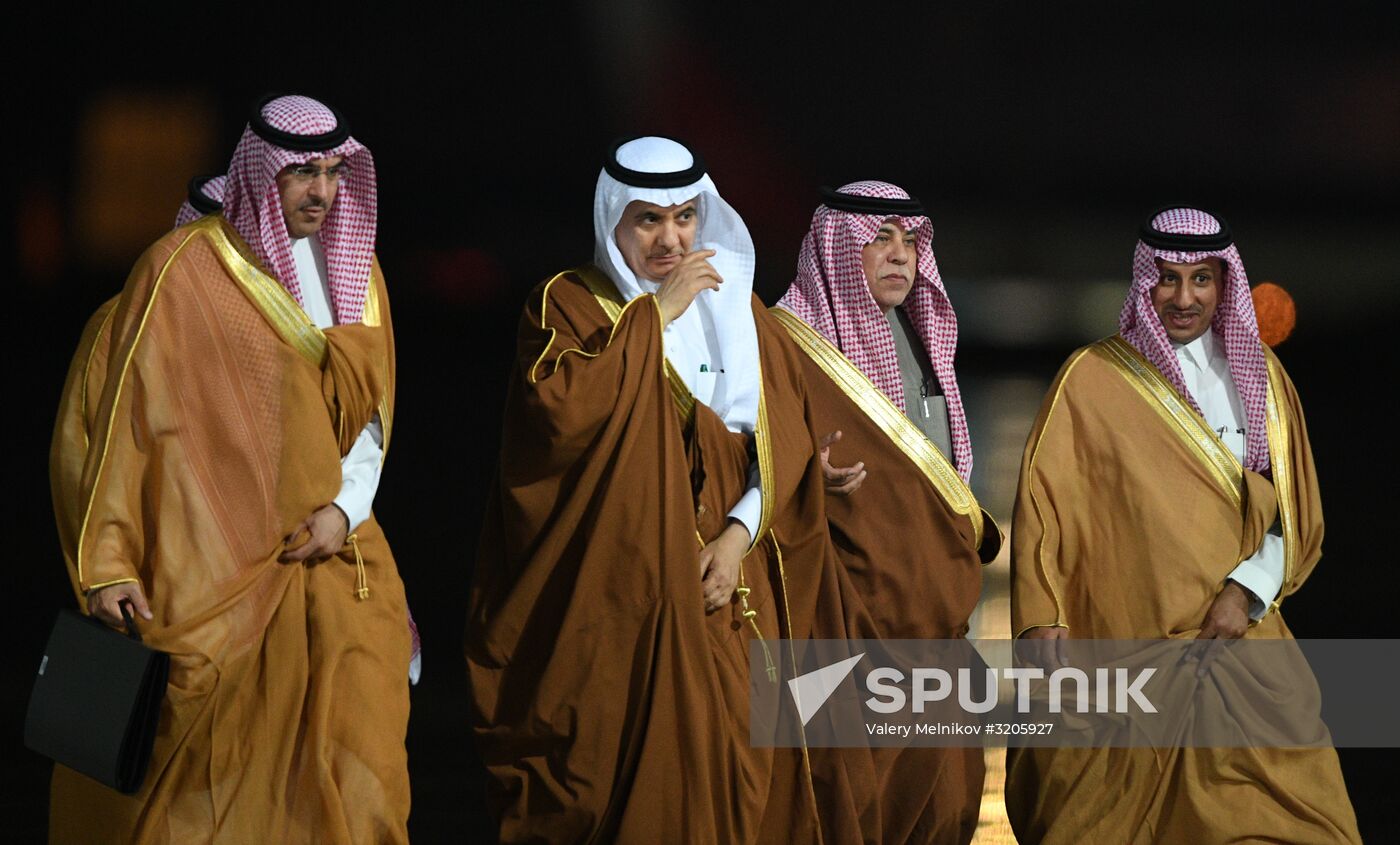King of Saudi Arabia Salman bin Abdulaziz Al Saud arrives in Moscow