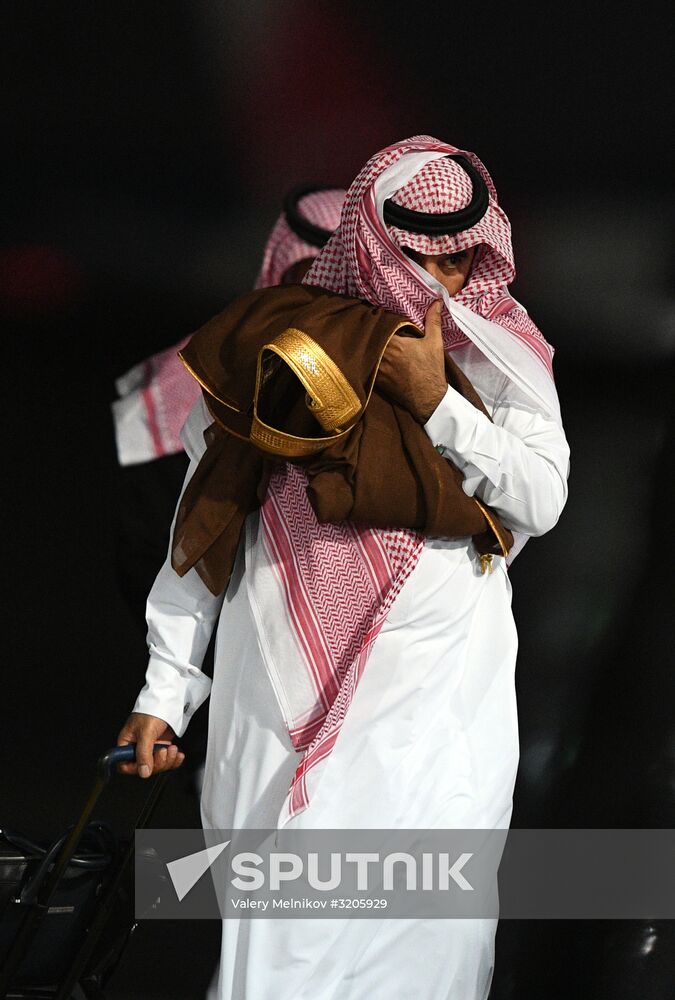 King of Saudi Arabia Salman bin Abdulaziz Al Saud arrives in Moscow