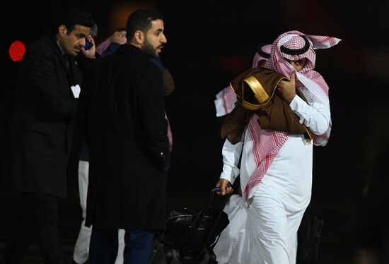 King of Saudi Arabia Salman bin Abdulaziz Al Saud arrives in Moscow