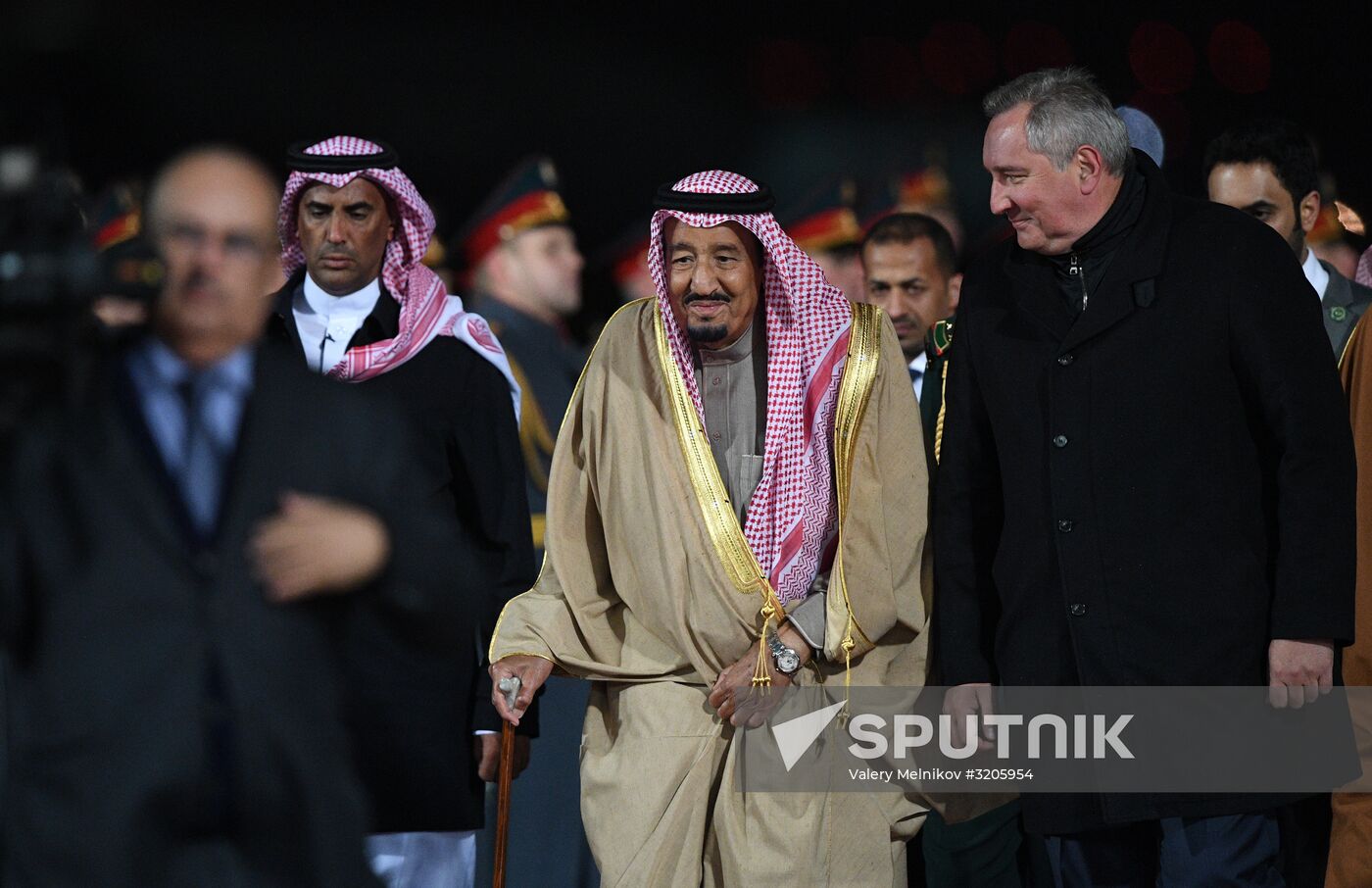 King of Saudi Arabia Salman bin Abdulaziz Al Saud arrives in Moscow
