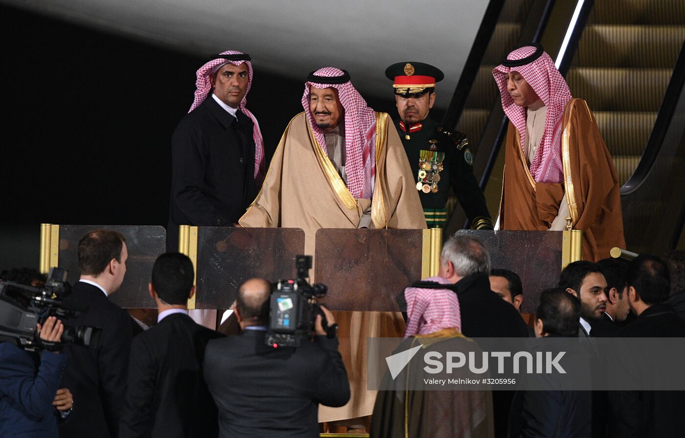 King of Saudi Arabia Salman bin Abdulaziz Al Saud arrives in Moscow