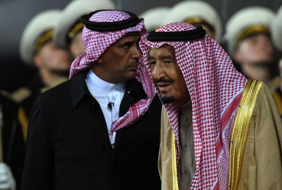King of Saudi Arabia Salman bin Abdulaziz Al Saud arrives in Moscow